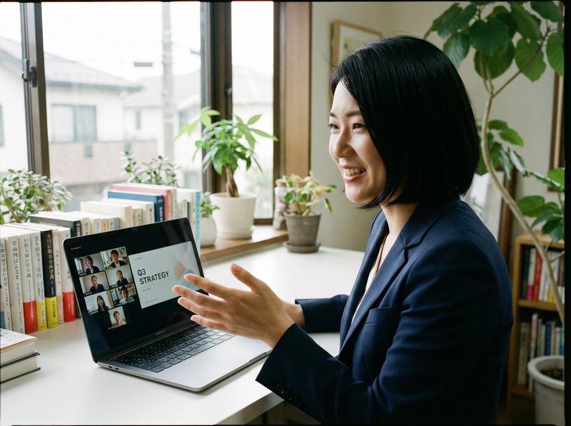 WEBコンサルタントとして動務する日本人女性